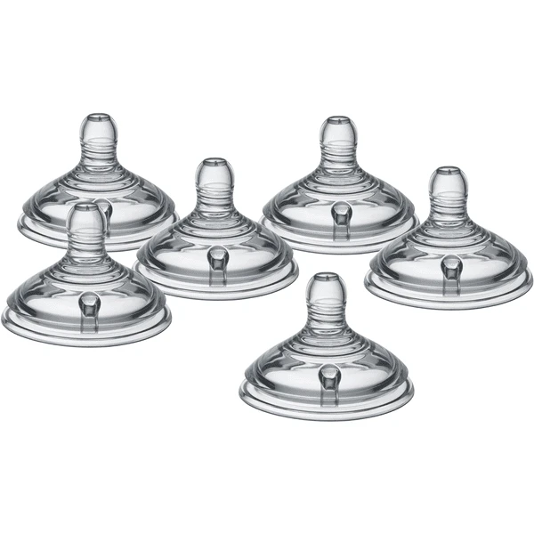 Tommee Tippee Sauger Closer To Nature Easi-Vent, Schneller Nahrungsfluss, 6er Set 1 Tommee Tippee Sauger Closer To Nature Easi-Vent, Schneller Nahrungsfluss, 6er Set