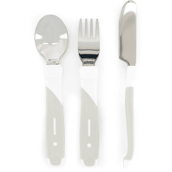 TWISTSHAKE Esslern-Besteck Aus Edelstahl In Weiß 1 TWISTSHAKE Esslern-Besteck Aus Edelstahl In Weiß