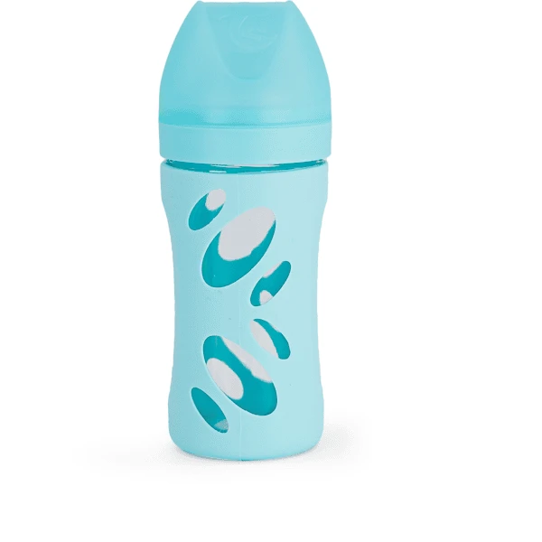 TWISTSHAKE Glasflasche Anti-Kolik 260 Ml In Pastell Blau 1 TWISTSHAKE Glasflasche Anti-Kolik 260 Ml In Pastell Blau