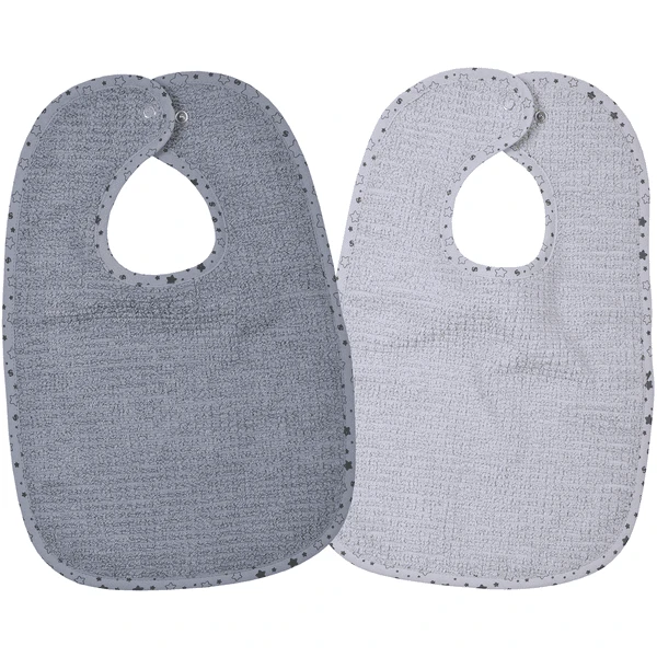 WÖRNER SÜDFROTTIER At Home Lätzchen 2er-Pack Grau 1 WÖRNER SÜDFROTTIER At Home Lätzchen 2er-Pack Grau